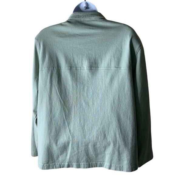 Nina Piccalino Shirt Vintage Womens L Butterfly Notched Button Up Casual Preppy - Picture 6 of 8